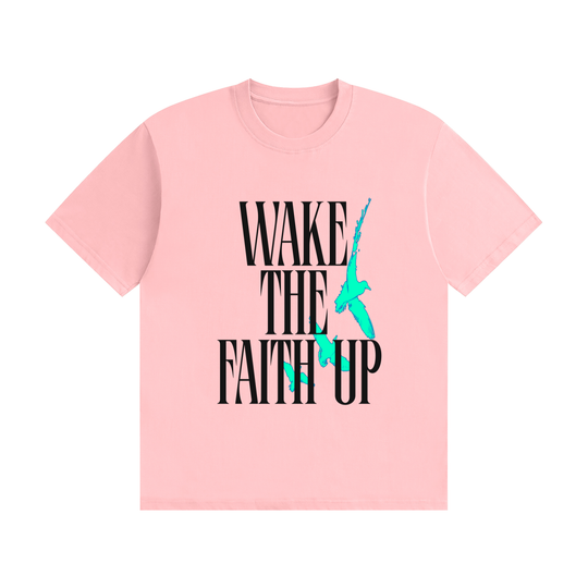 Wake the Faith Up Unisex Seamless Cotton T-Shirt